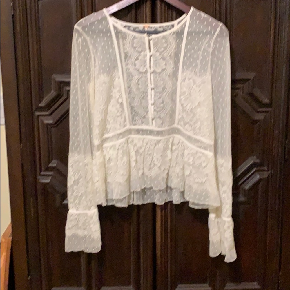 Free People Lace Blouse